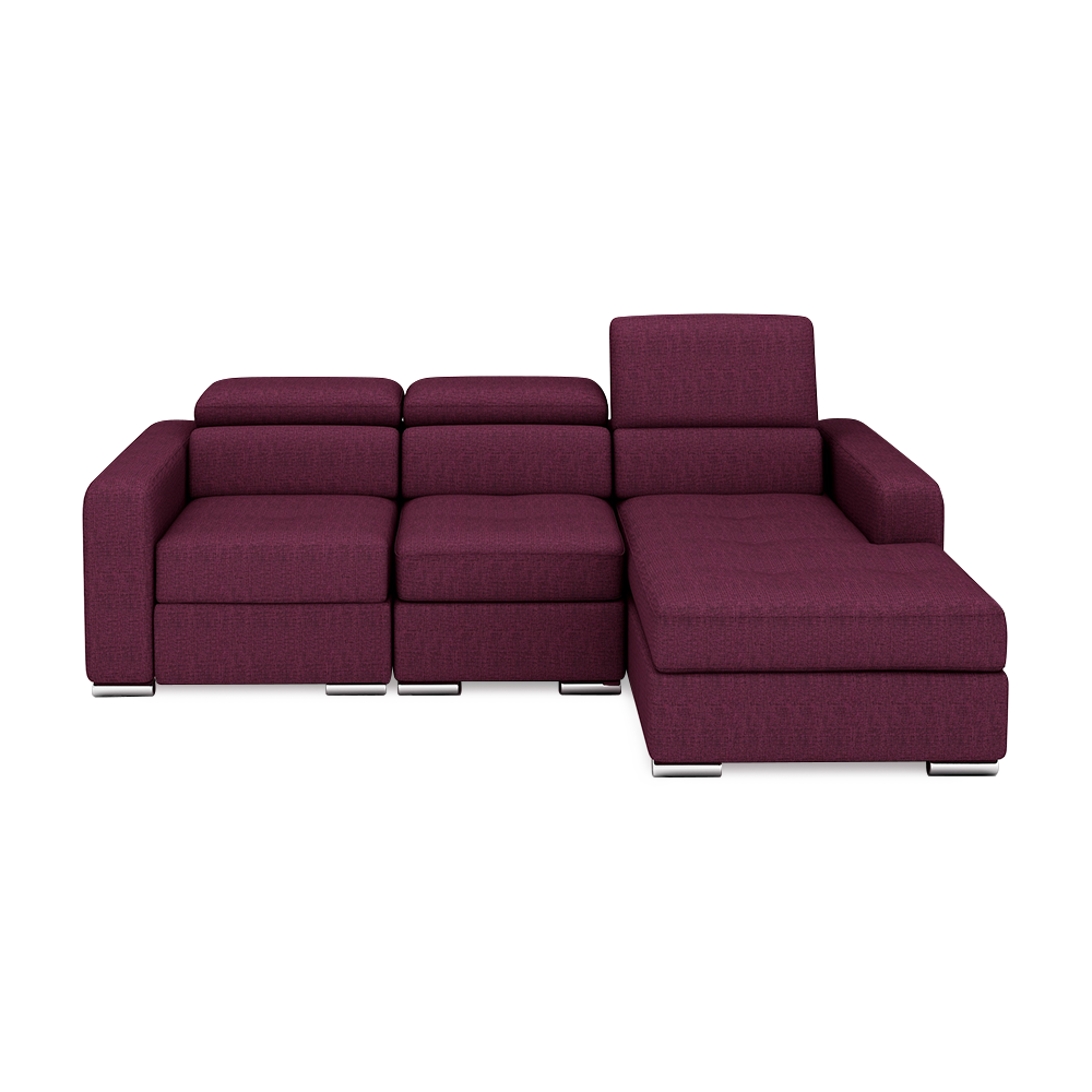 KELBY – Modular Leather Sofa with Extendable Seat & Motorised Incliner (L-Shaped)