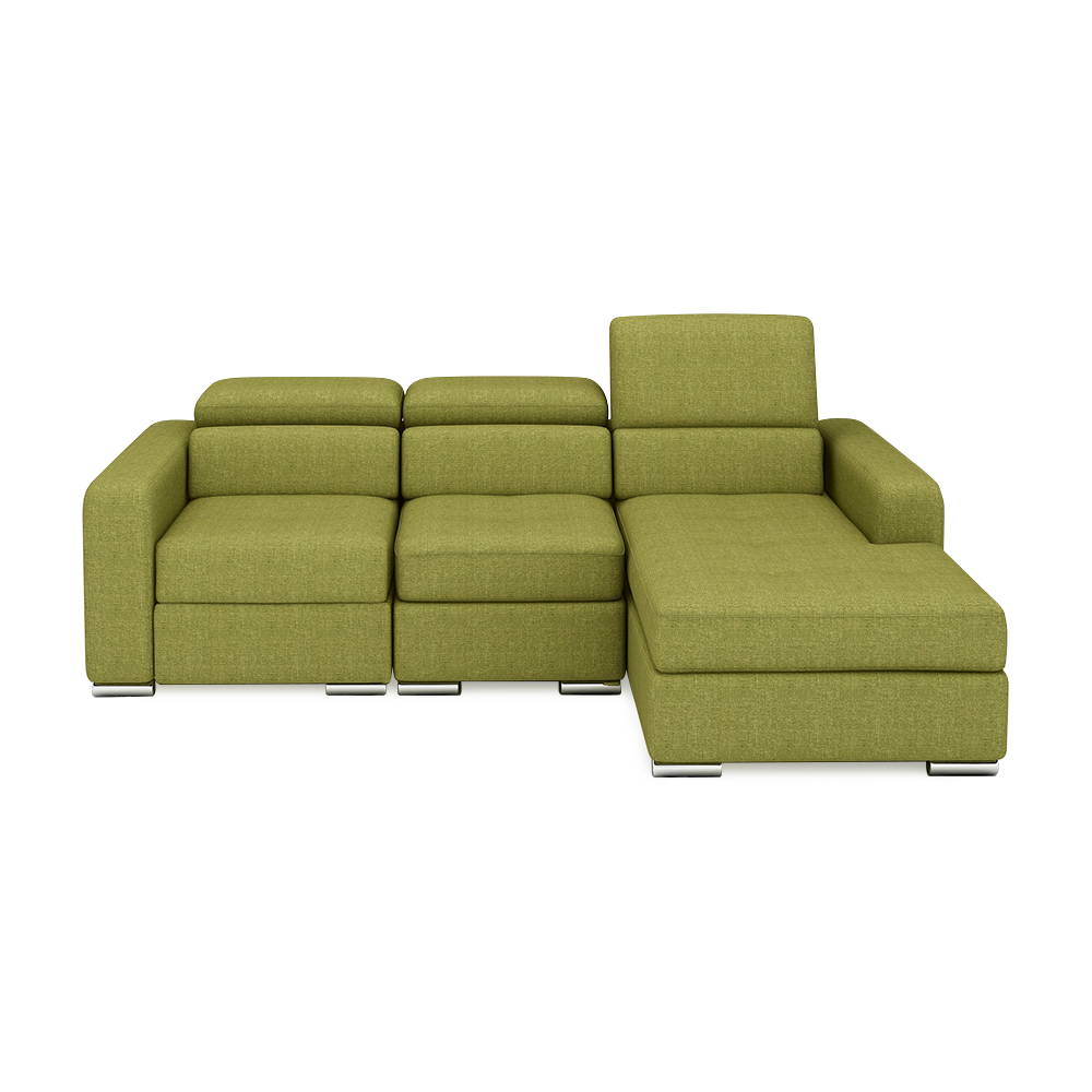 KELBY – Modular Leather Sofa with Extendable Seat & Motorised Incliner (L-Shaped)