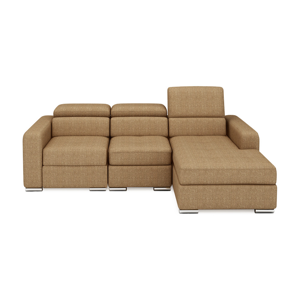 KELBY – Modular Leather Sofa with Extendable Seat & Motorised Incliner (L-Shaped)