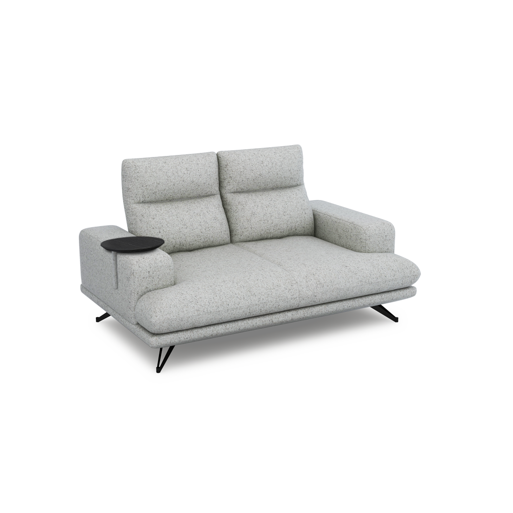 GAVORA – Push-Back Fabric Sofa with Adjustable Backrest (2-seater)
