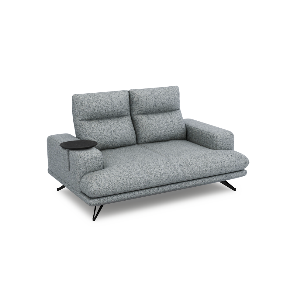 GAVORA – Push-Back Fabric Sofa with Adjustable Backrest (2-seater)