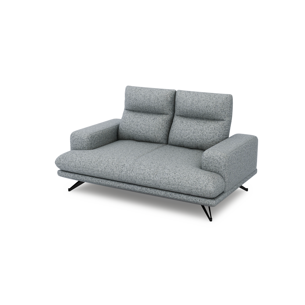 GAVORA – Push-Back Fabric Sofa with Adjustable Backrest (2-seater)