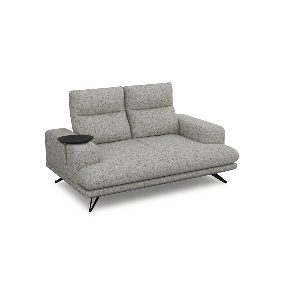 GAVORA – Push-Back Fabric Sofa with Adjustable Backrest (2-seater)