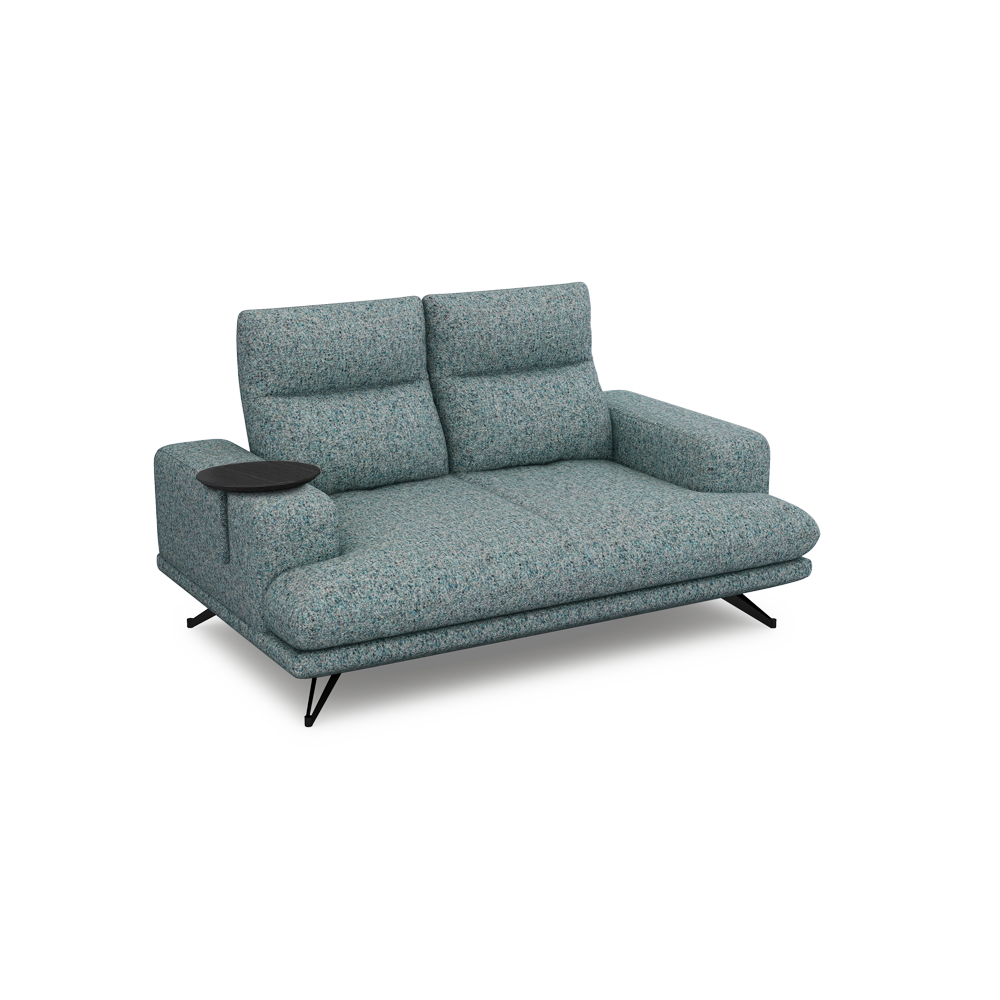 GAVORA – Push-Back Fabric Sofa with Adjustable Backrest (2-seater)