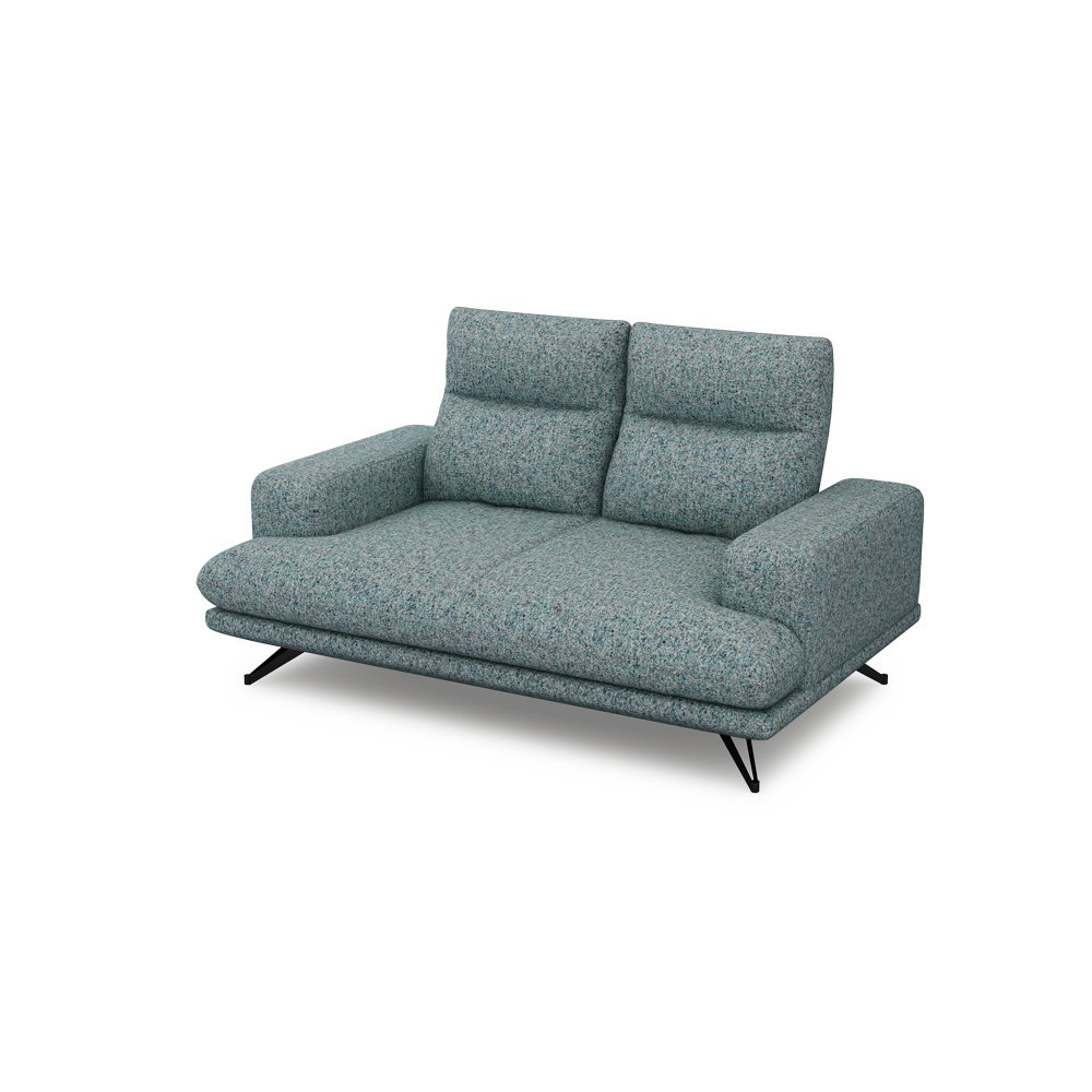 GAVORA – Push-Back Fabric Sofa with Adjustable Backrest (2-seater)