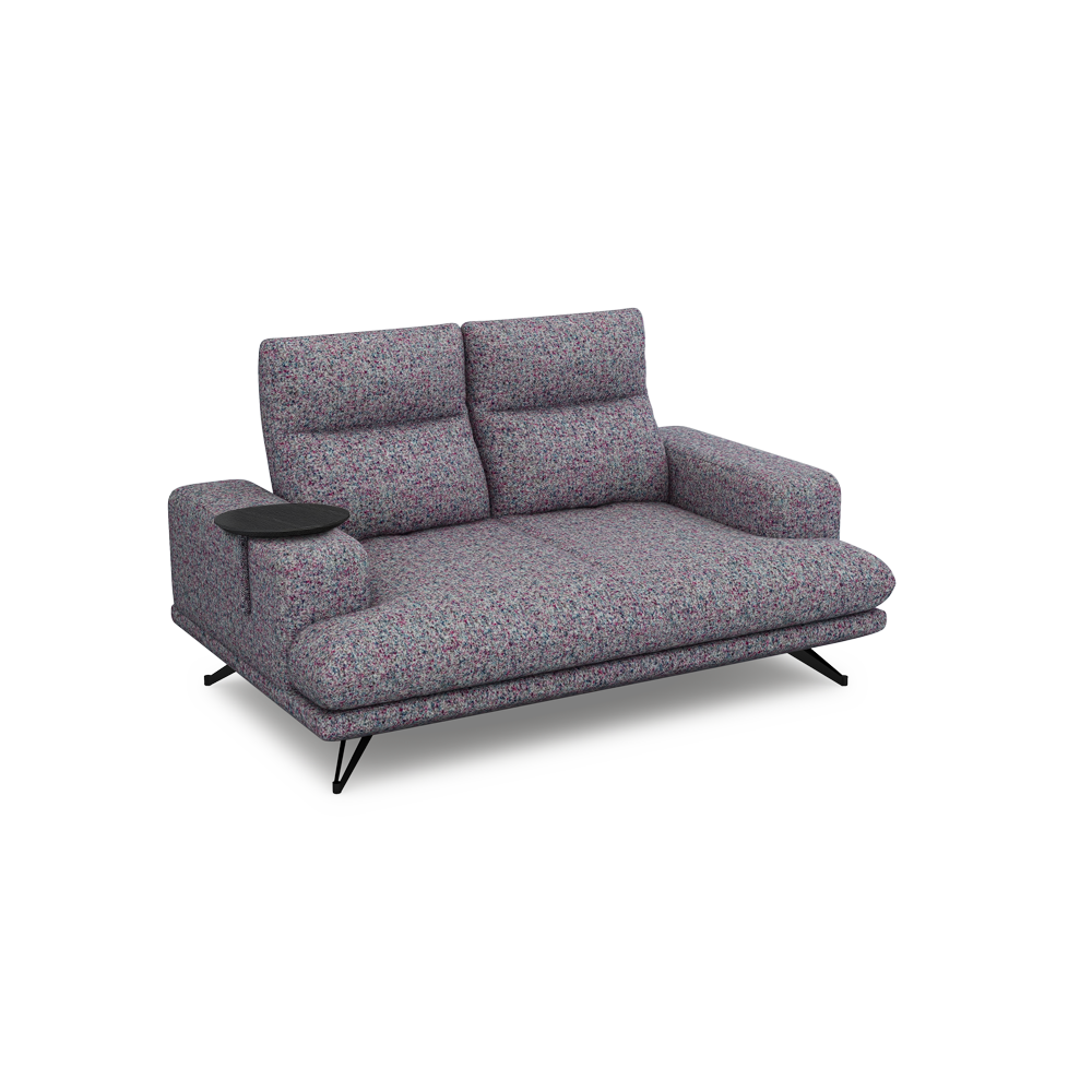 GAVORA – Push-Back Fabric Sofa with Adjustable Backrest (2-seater)