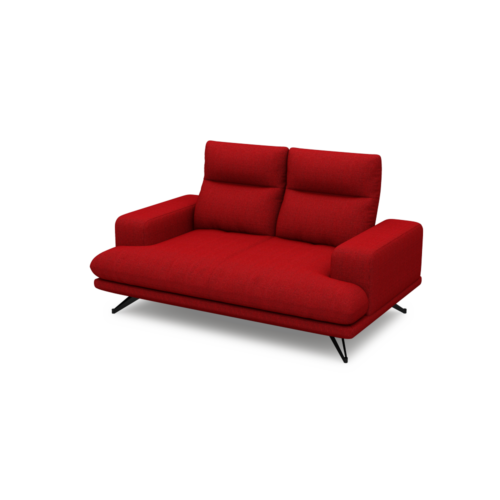 GAVORA – Push-Back Fabric Sofa with Adjustable Backrest (2-seater)