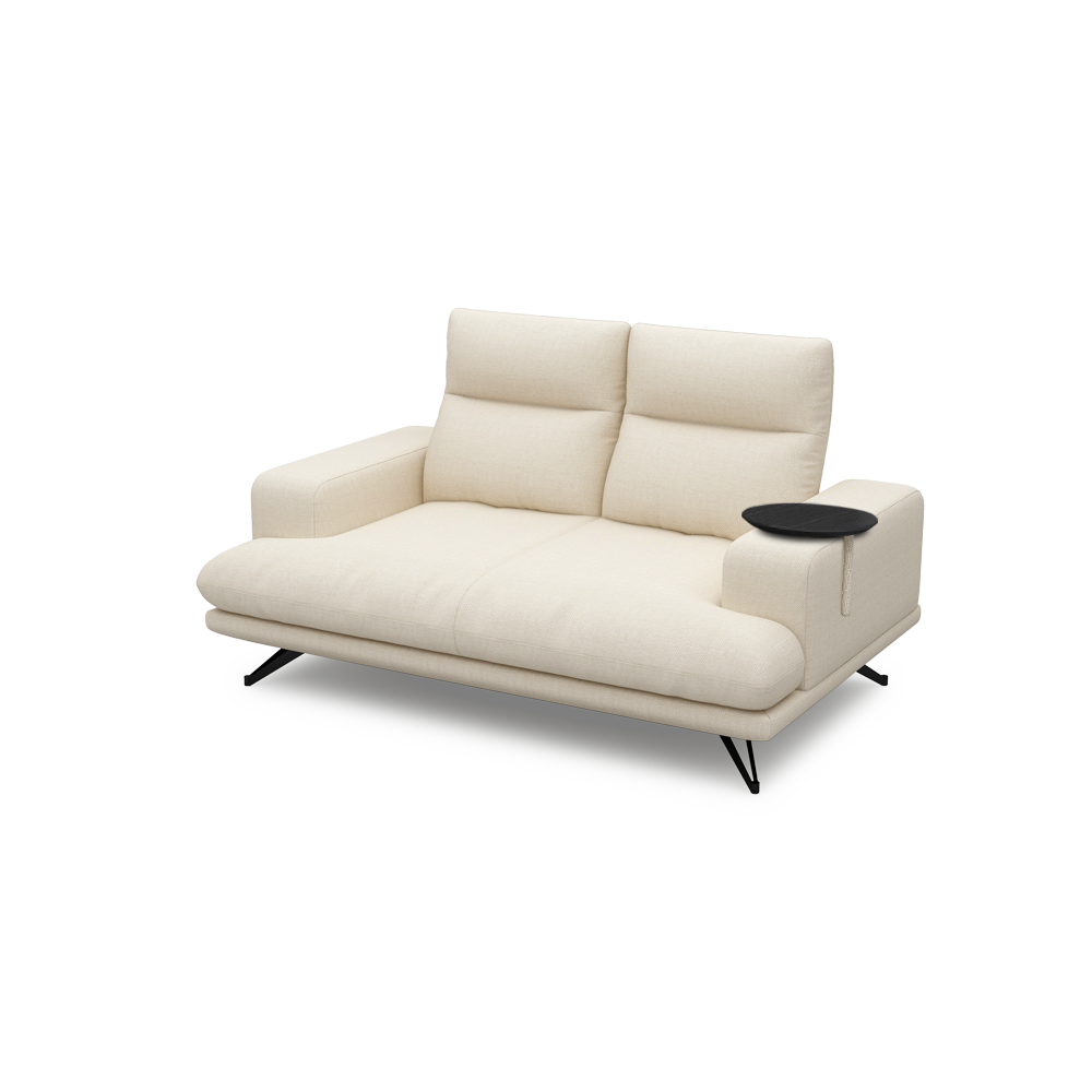 GAVORA – Push-Back Fabric Sofa with Adjustable Backrest (2-seater)