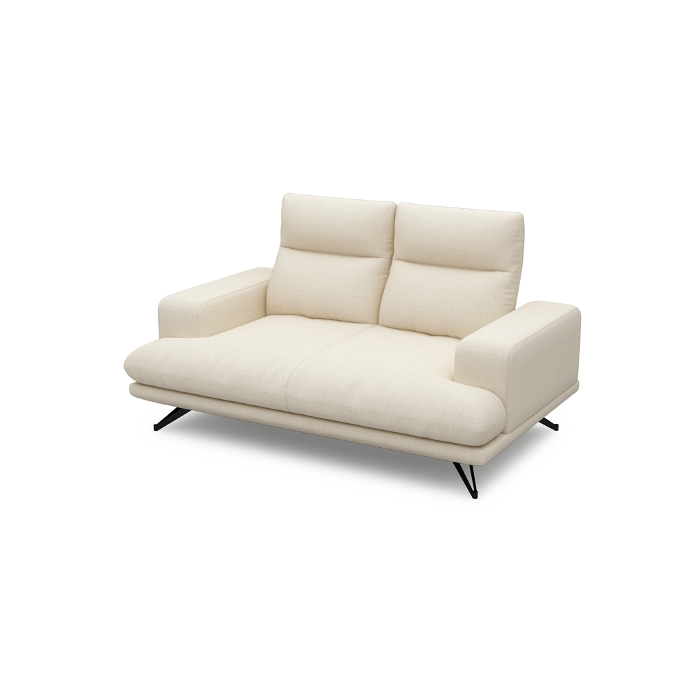 GAVORA – Push-Back Fabric Sofa with Adjustable Backrest (2-seater)