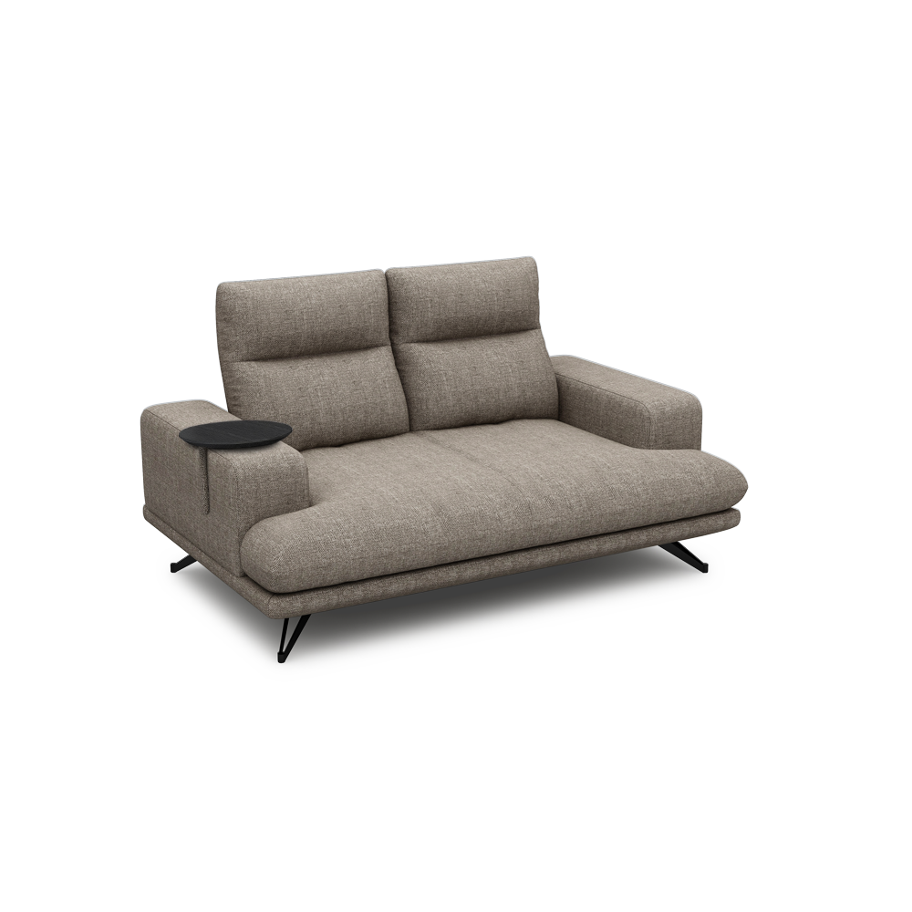 GAVORA – Push-Back Fabric Sofa with Adjustable Backrest (2-seater)