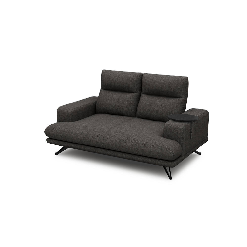 GAVORA – Push-Back Fabric Sofa with Adjustable Backrest (2-seater)