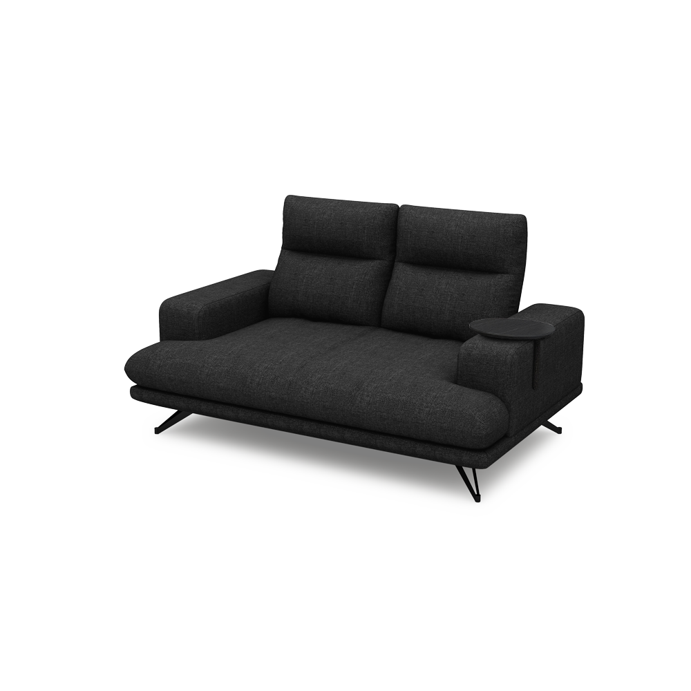 GAVORA – Push-Back Fabric Sofa with Adjustable Backrest (2-seater)