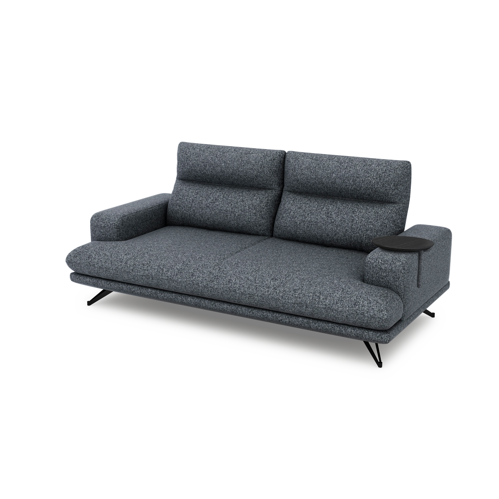 GAVORA – Push-Back Fabric Sofa with Adjustable Backrest (3-seater)