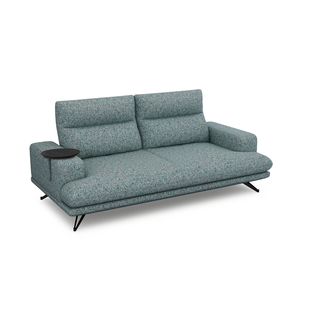 GAVORA – Push-Back Fabric Sofa with Adjustable Backrest (3-seater)