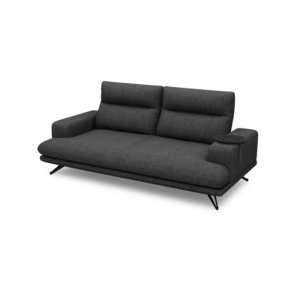 GAVORA – Push-Back Fabric Sofa with Adjustable Backrest (3-seater)