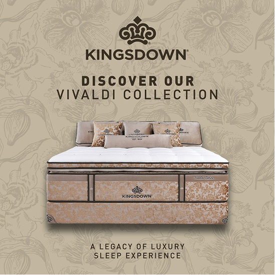 Kingsdown® Vivaldi Collection Mattress (Single / Super Single / Queen / King / Super King)