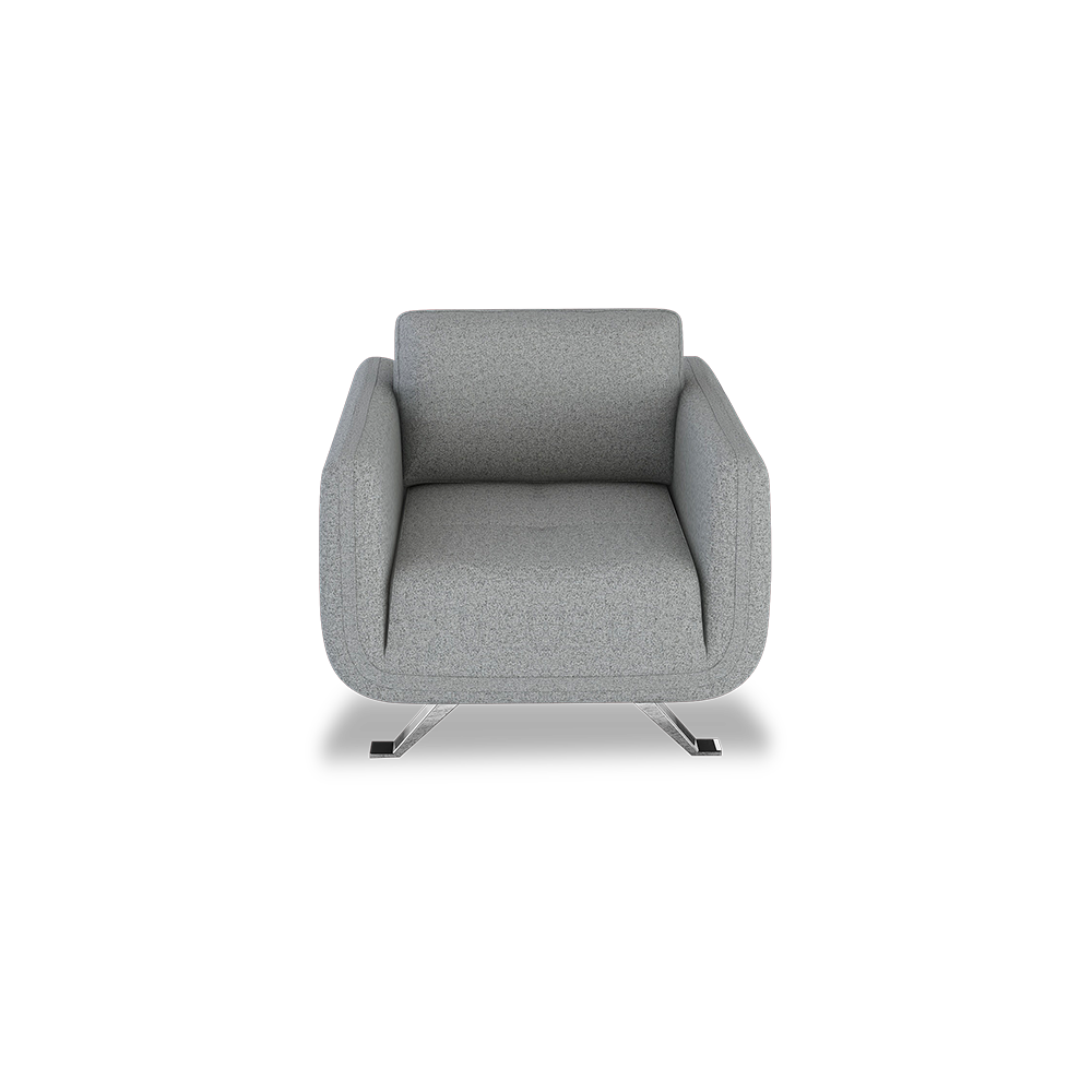 DIXON - Push Back Fabric / Leather Sofa (1-seater)