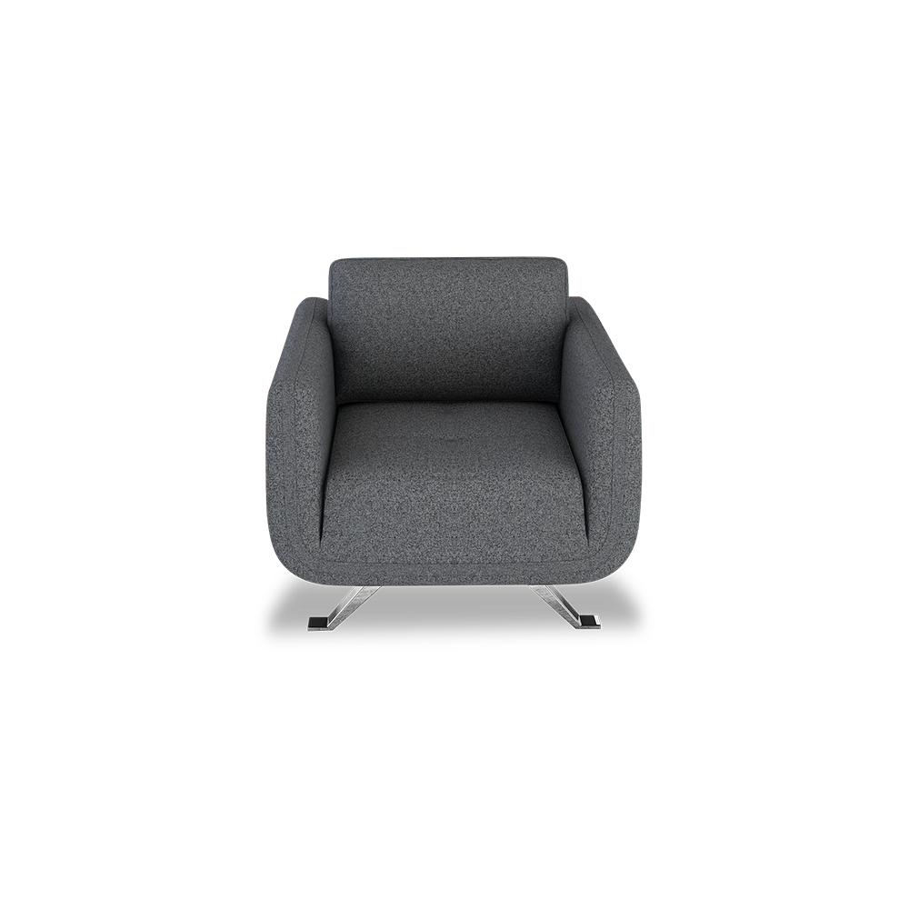 DIXON - Push Back Fabric / Leather Sofa (1-seater)