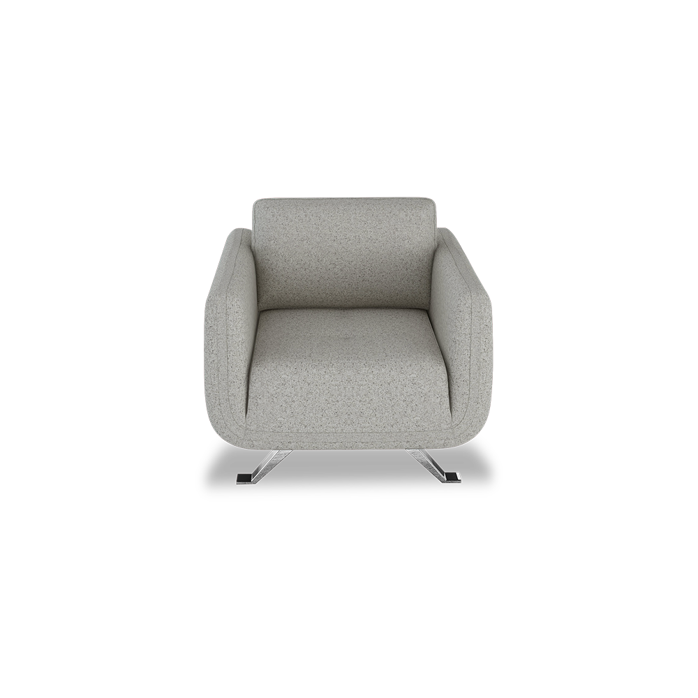 DIXON - Push Back Fabric / Leather Sofa (1-seater)