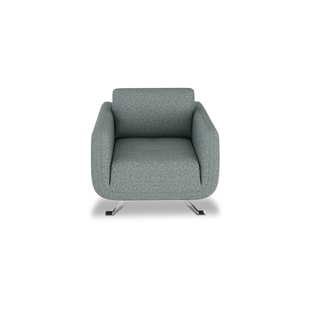 DIXON - Push Back Fabric / Leather Sofa (1-seater)