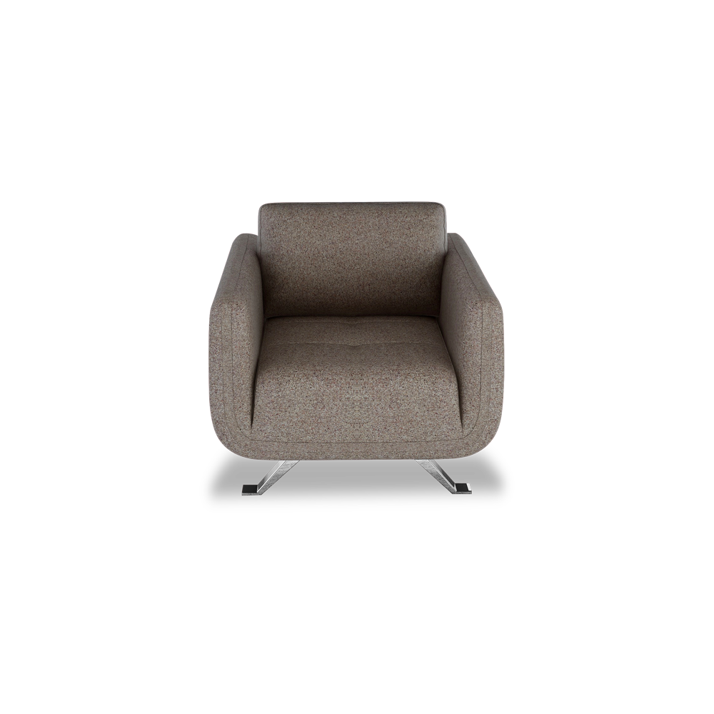 DIXON - Push Back Fabric / Leather Sofa (1-seater)