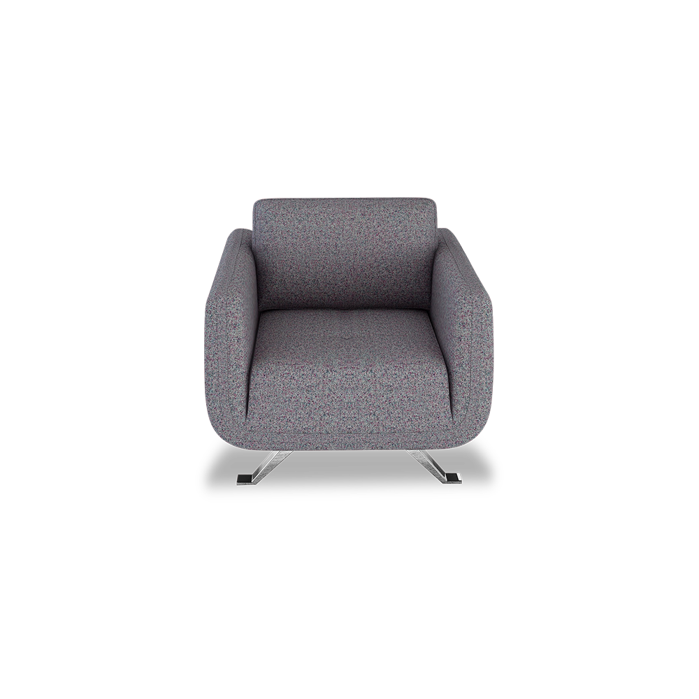 DIXON - Push Back Fabric / Leather Sofa (1-seater)