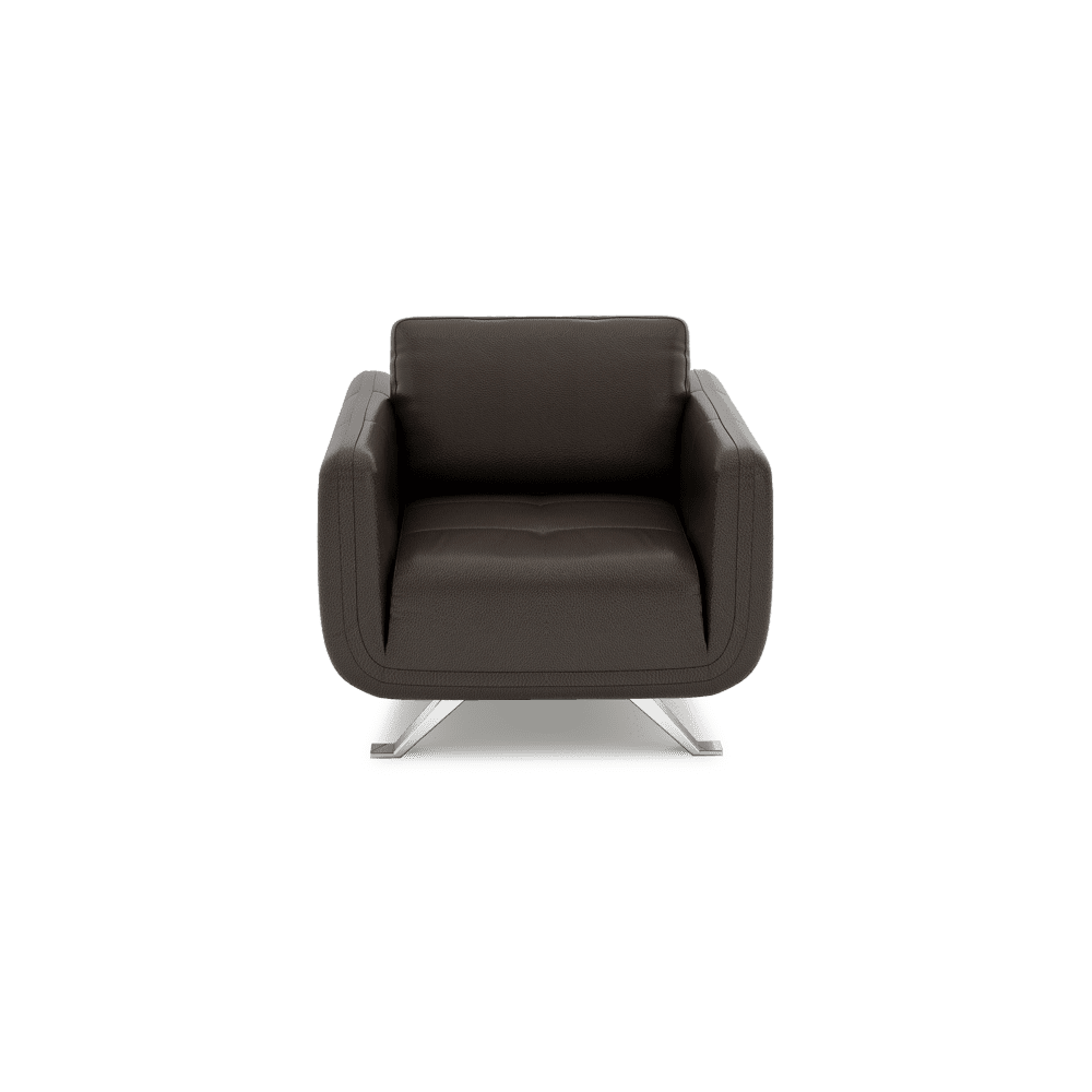 DIXON - Push Back Fabric / Leather Sofa (1-seater)
