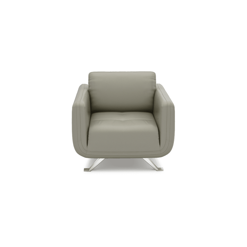 DIXON - Push Back Fabric / Leather Sofa (1-seater)