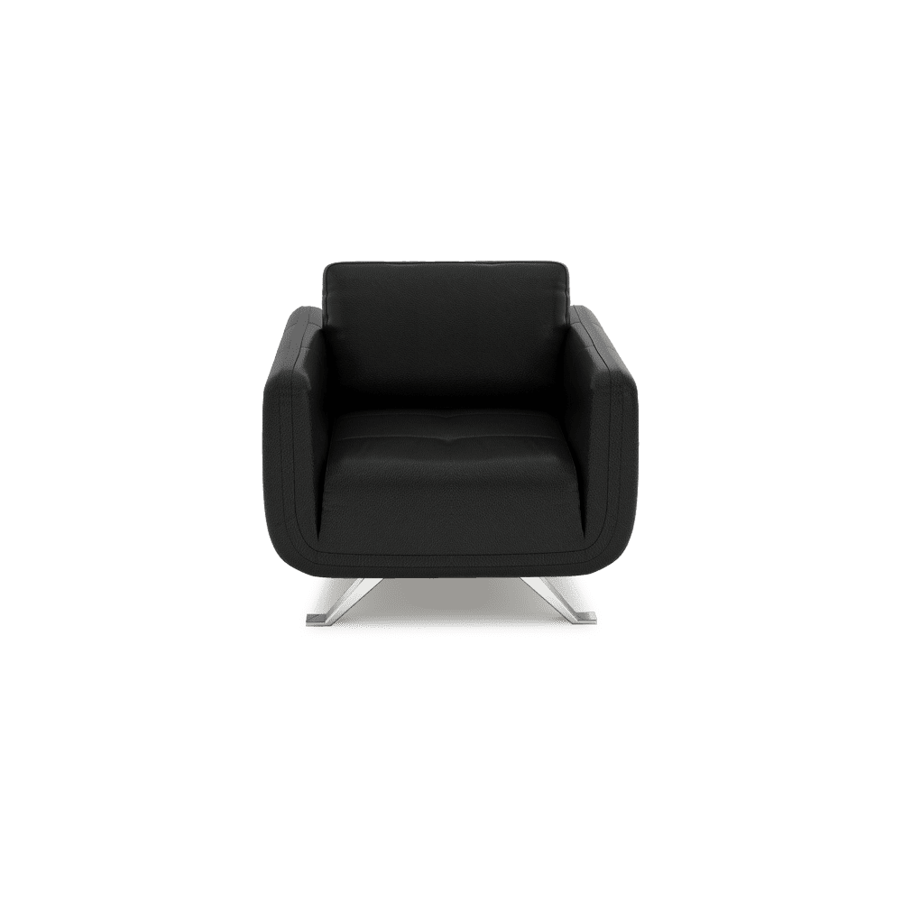 DIXON - Push Back Fabric / Leather Sofa (1-seater)