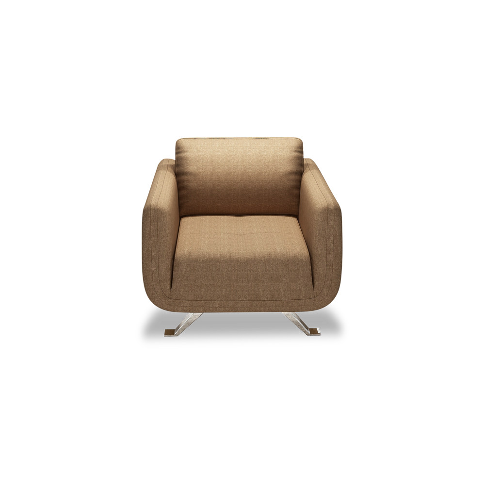 DIXON - Push Back Fabric / Leather Sofa (1-seater)