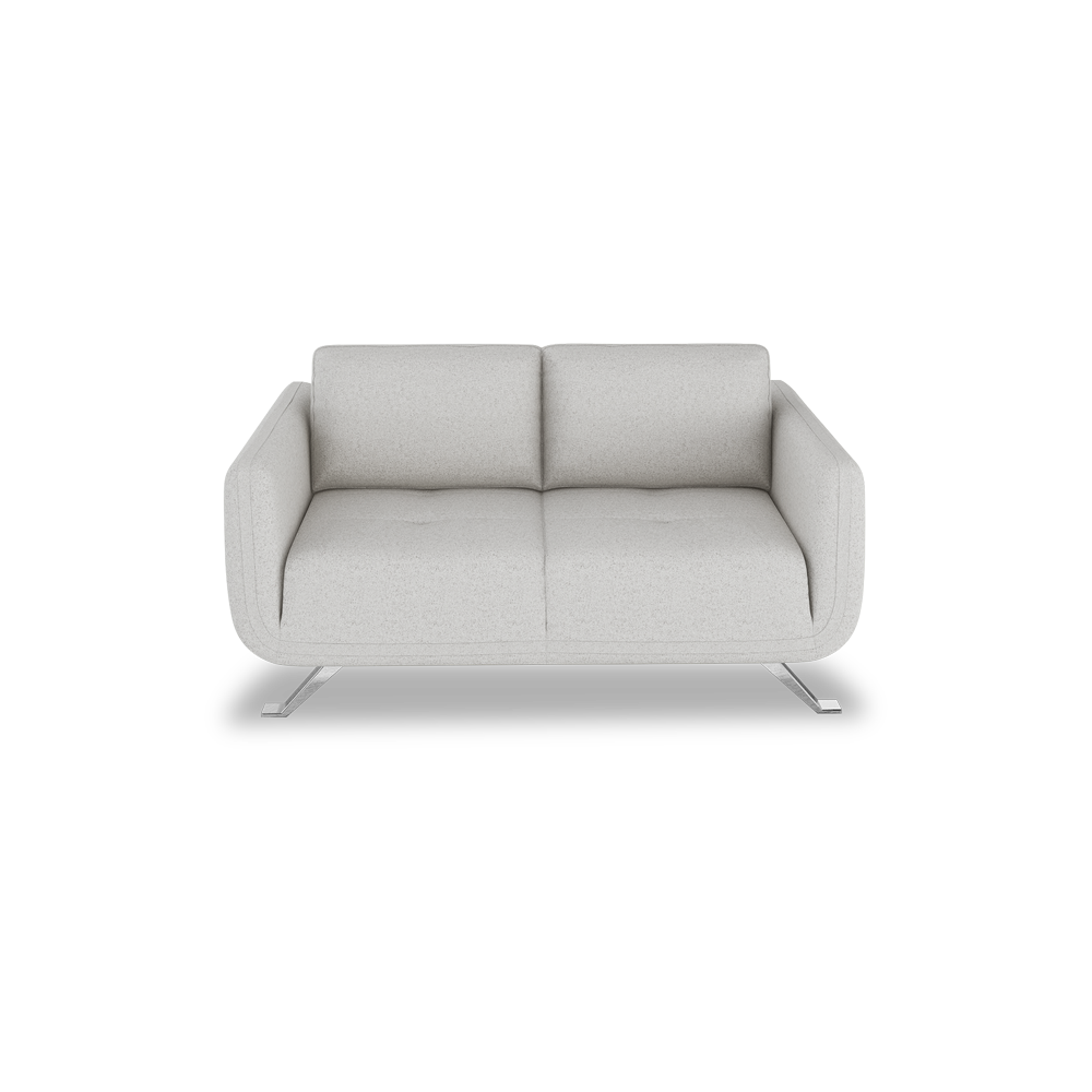 DIXON - Push Back Fabric / Leather Sofa (2-seater)