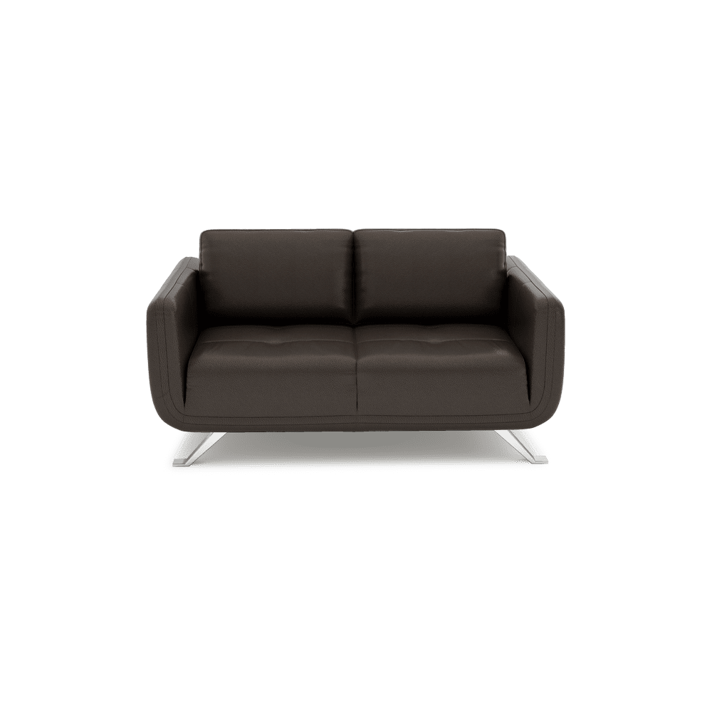DIXON - Push Back Fabric / Leather Sofa (2-seater)