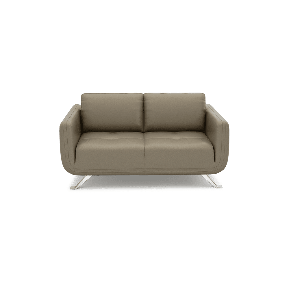DIXON - Push Back Fabric / Leather Sofa (2-seater)