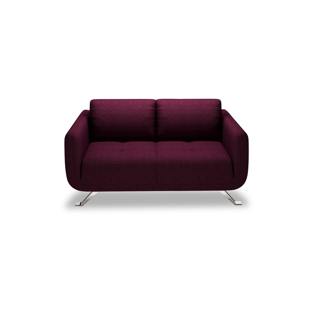 DIXON - Push Back Fabric / Leather Sofa (2-seater)