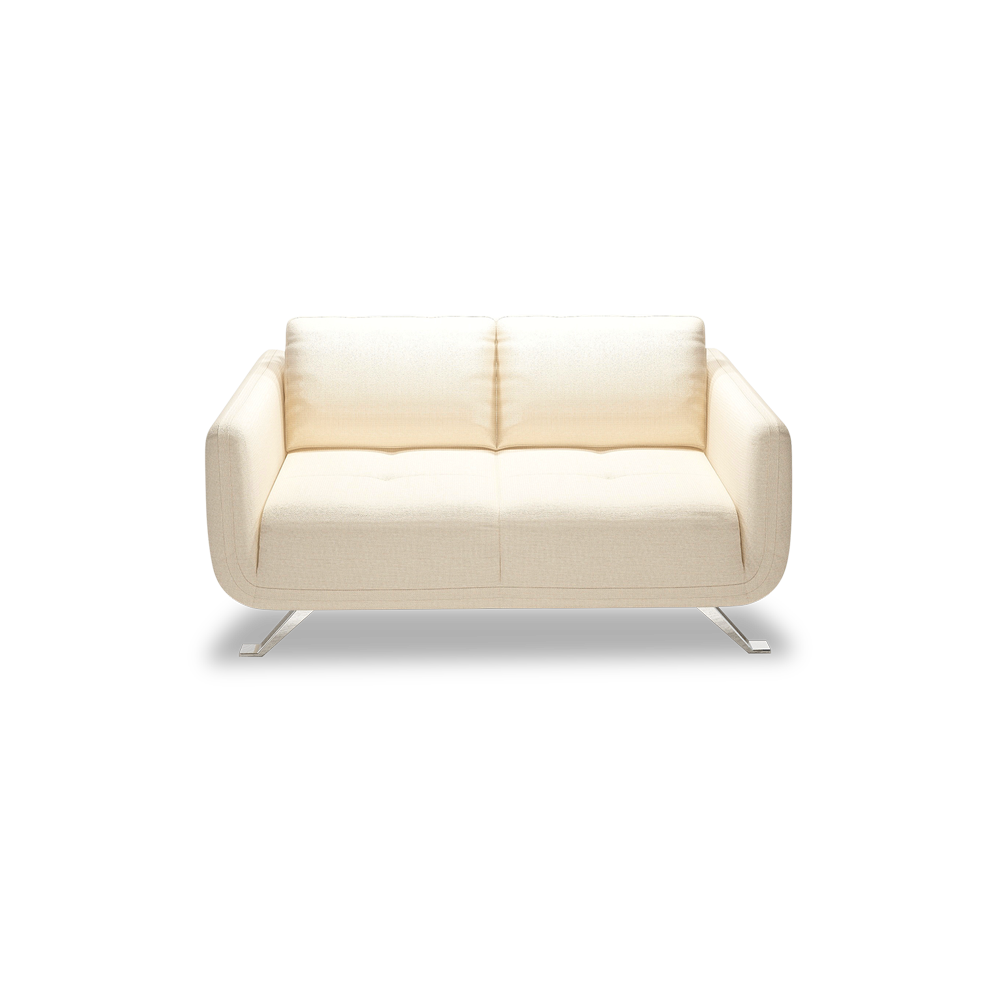 DIXON - Push Back Fabric / Leather Sofa (2-seater)