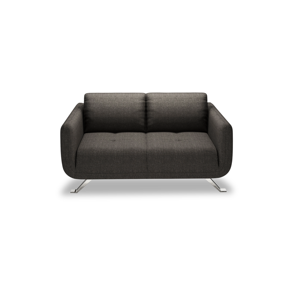 DIXON - Push Back Fabric / Leather Sofa (2-seater)