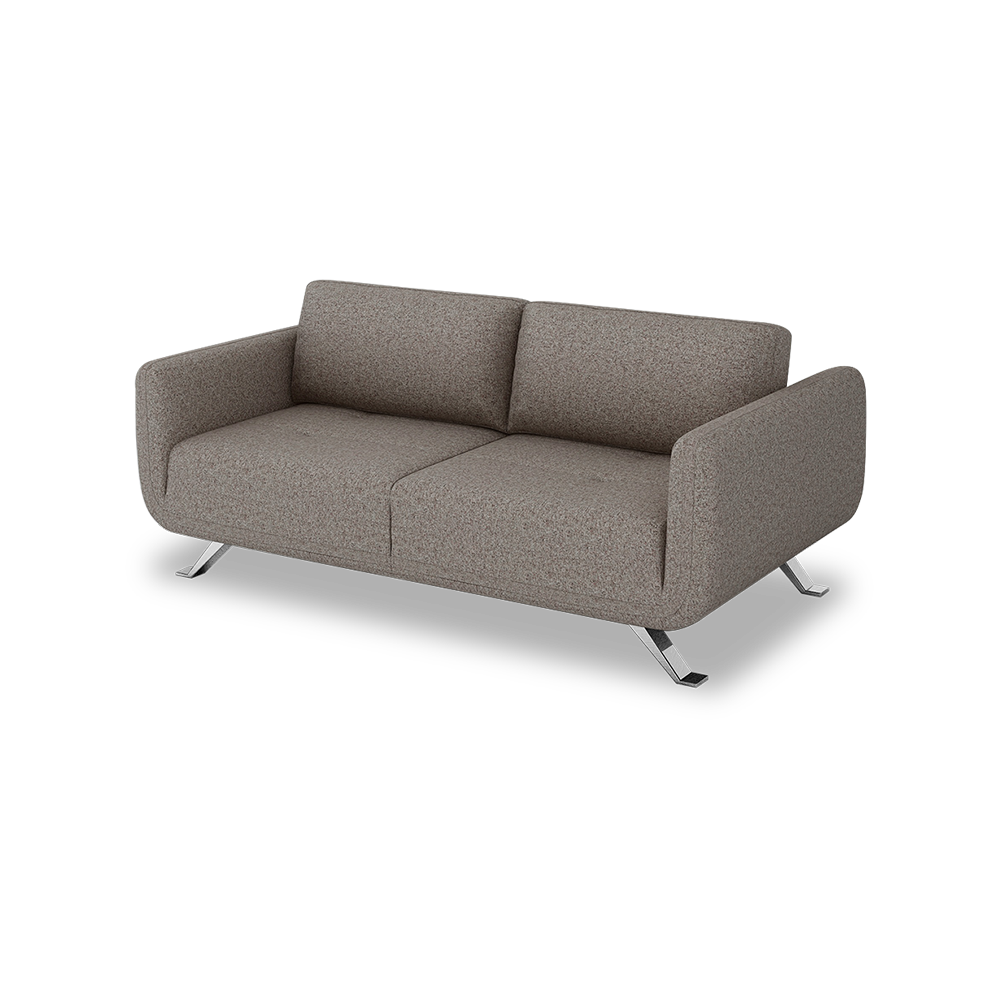 DIXON - Push Back Fabric / Leather Sofa (3-seater)