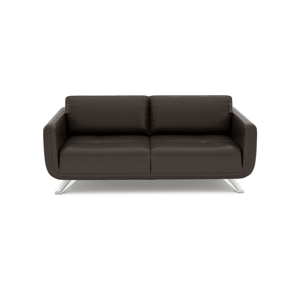 DIXON - Push Back Fabric / Leather Sofa (3-seater)
