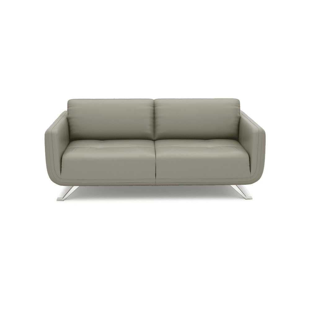 DIXON - Push Back Fabric / Leather Sofa (3-seater)