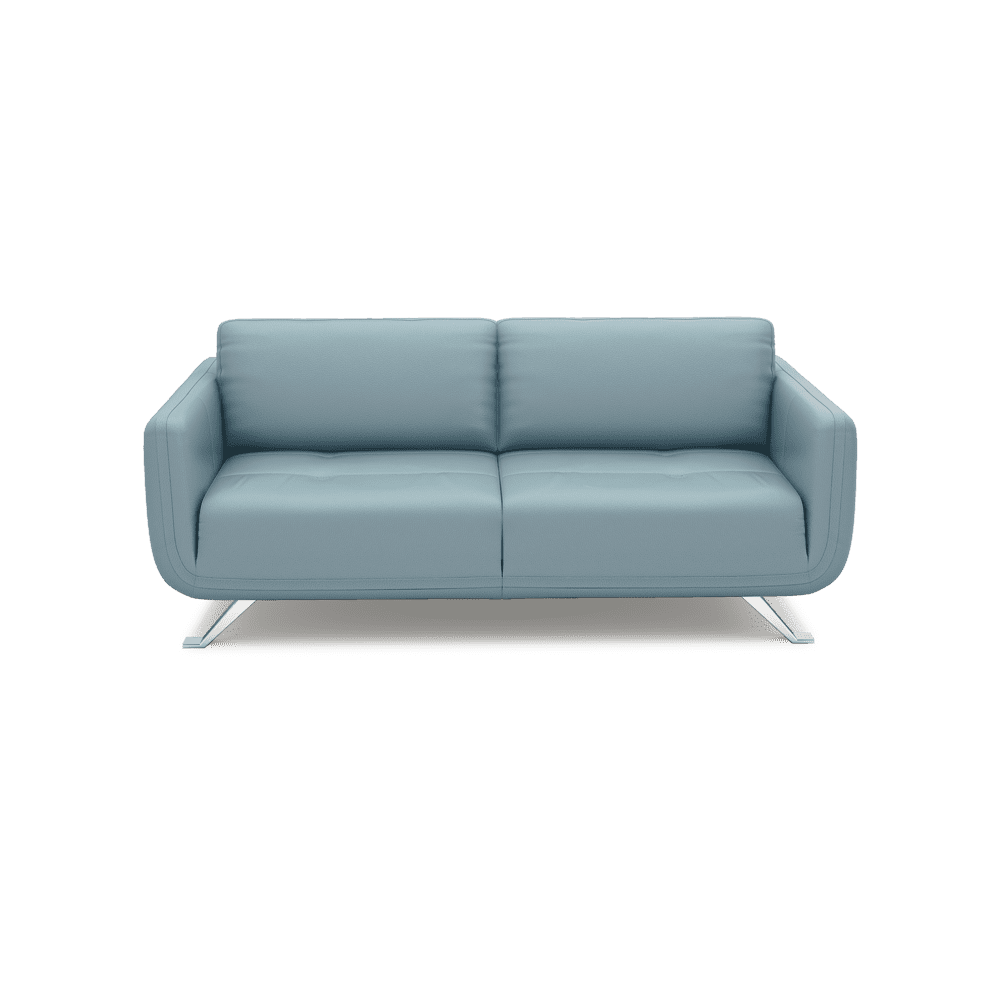 DIXON - Push Back Fabric / Leather Sofa (3-seater)