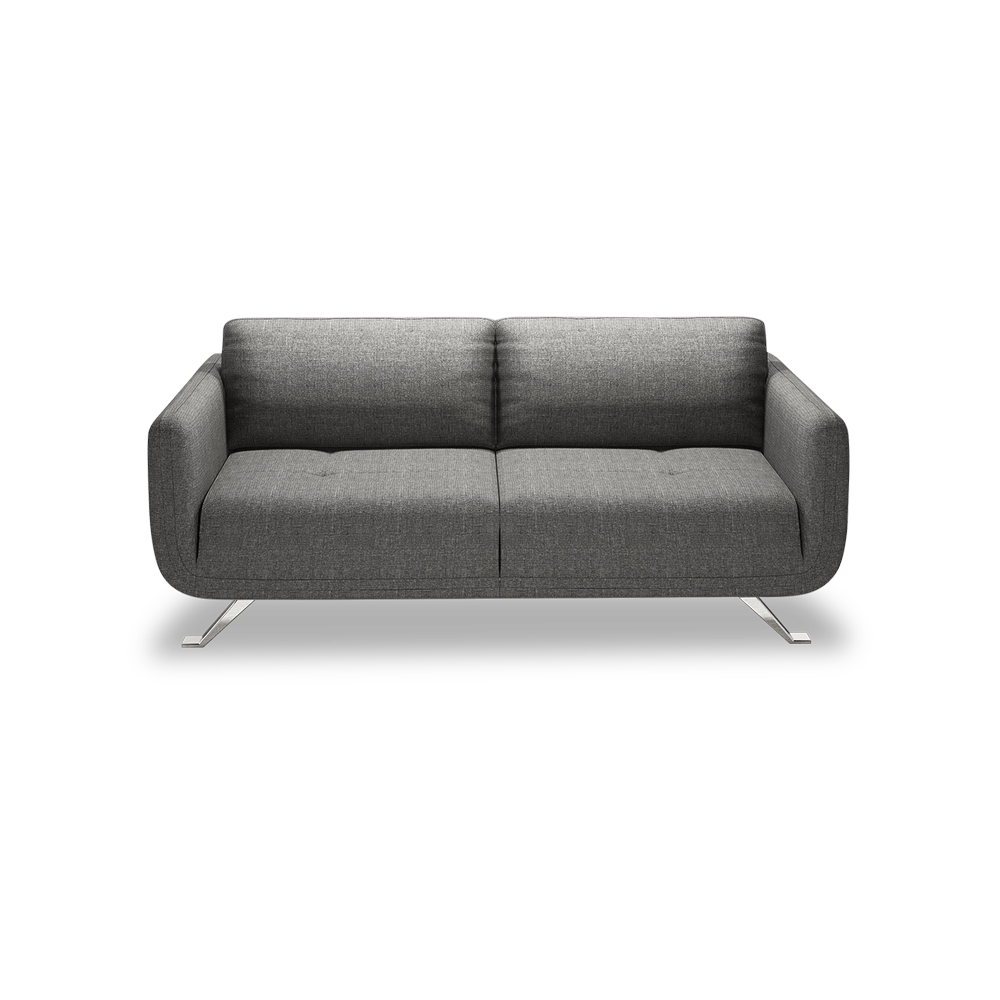 DIXON - Push Back Fabric / Leather Sofa (3-seater)