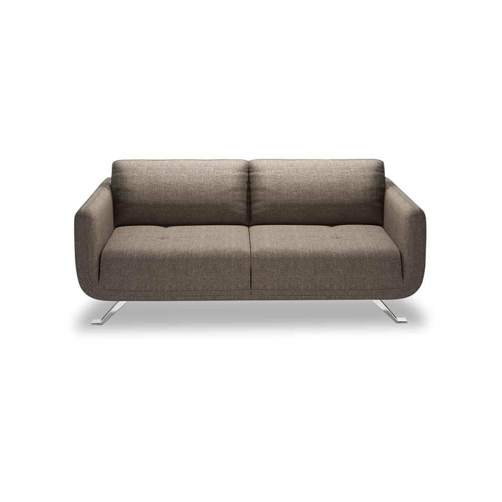 DIXON - Push Back Fabric / Leather Sofa (3-seater)