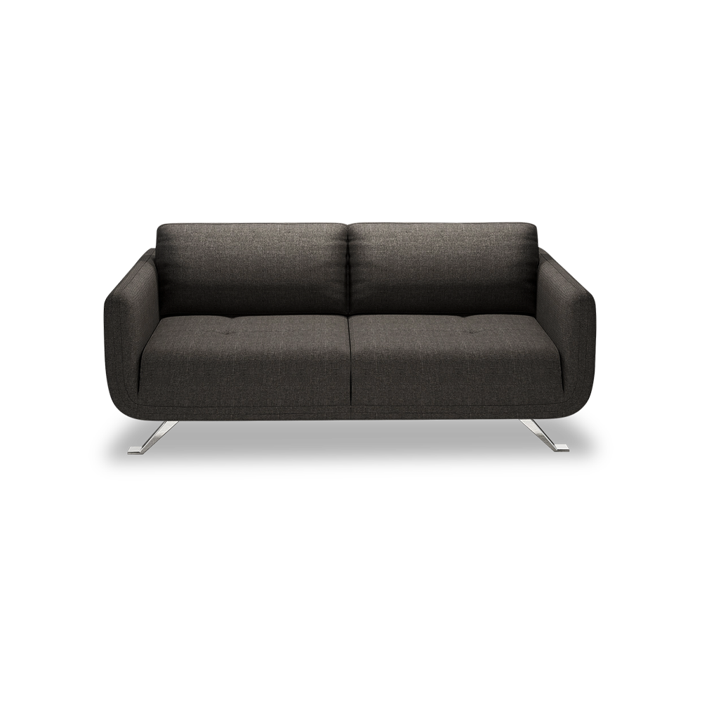 DIXON - Push Back Fabric / Leather Sofa (3-seater)
