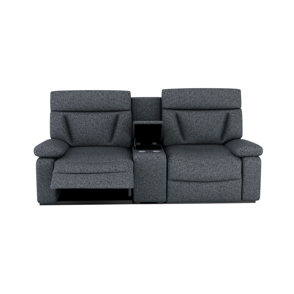 ELDRO – Recliner Sofa with Storage & Cup Holders (2 Seater)