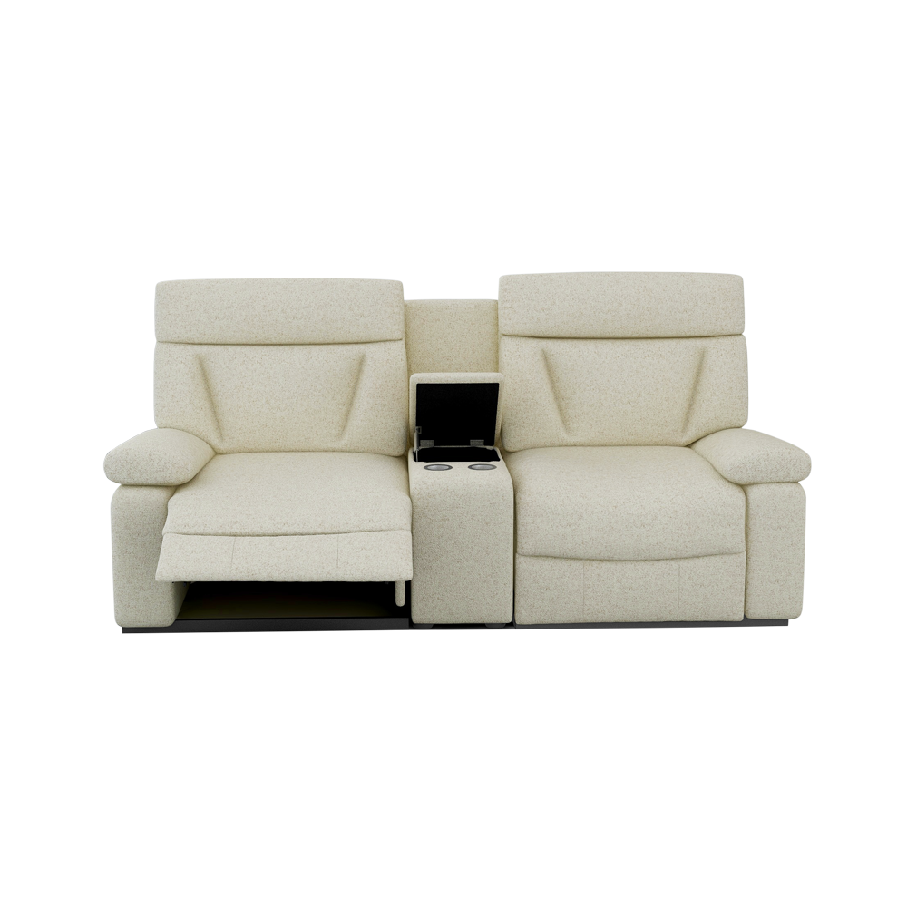 ELDRO – Recliner Sofa with Storage & Cup Holders (2 Seater)