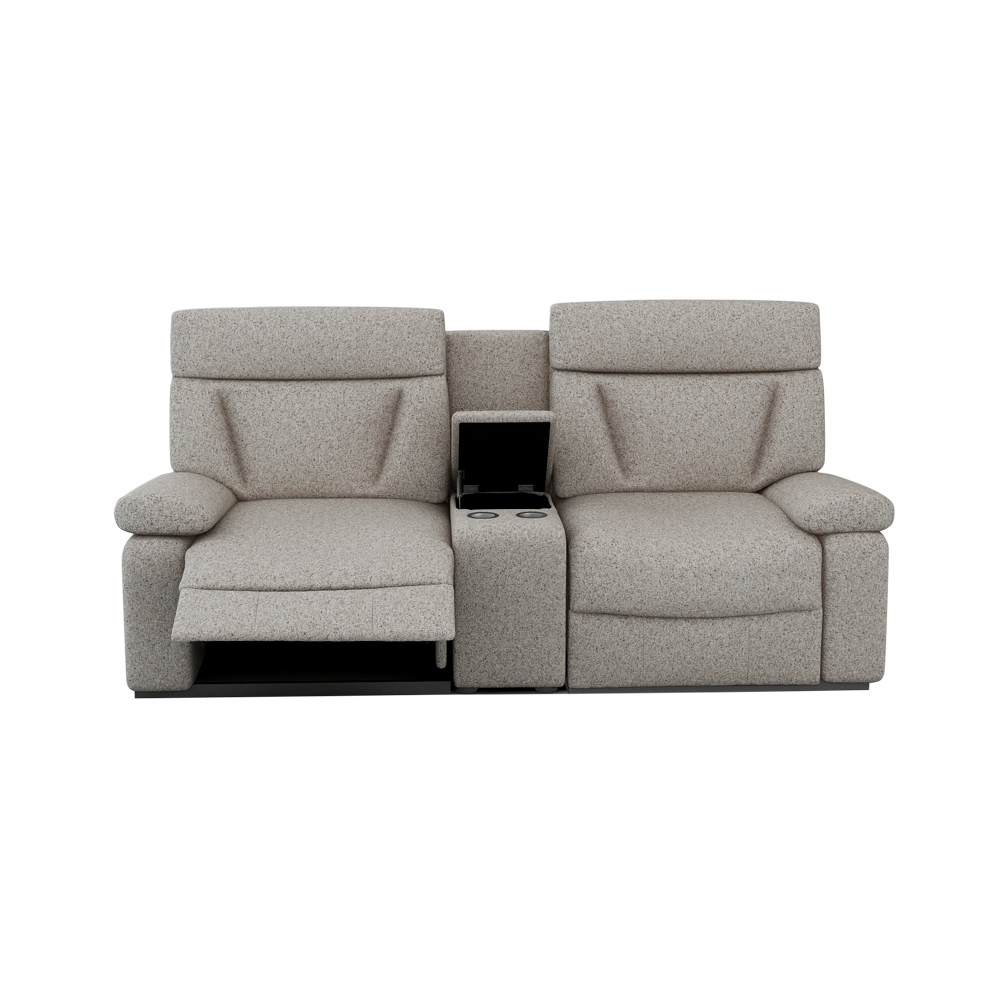 ELDRO – Recliner Sofa with Storage & Cup Holders (2 Seater)