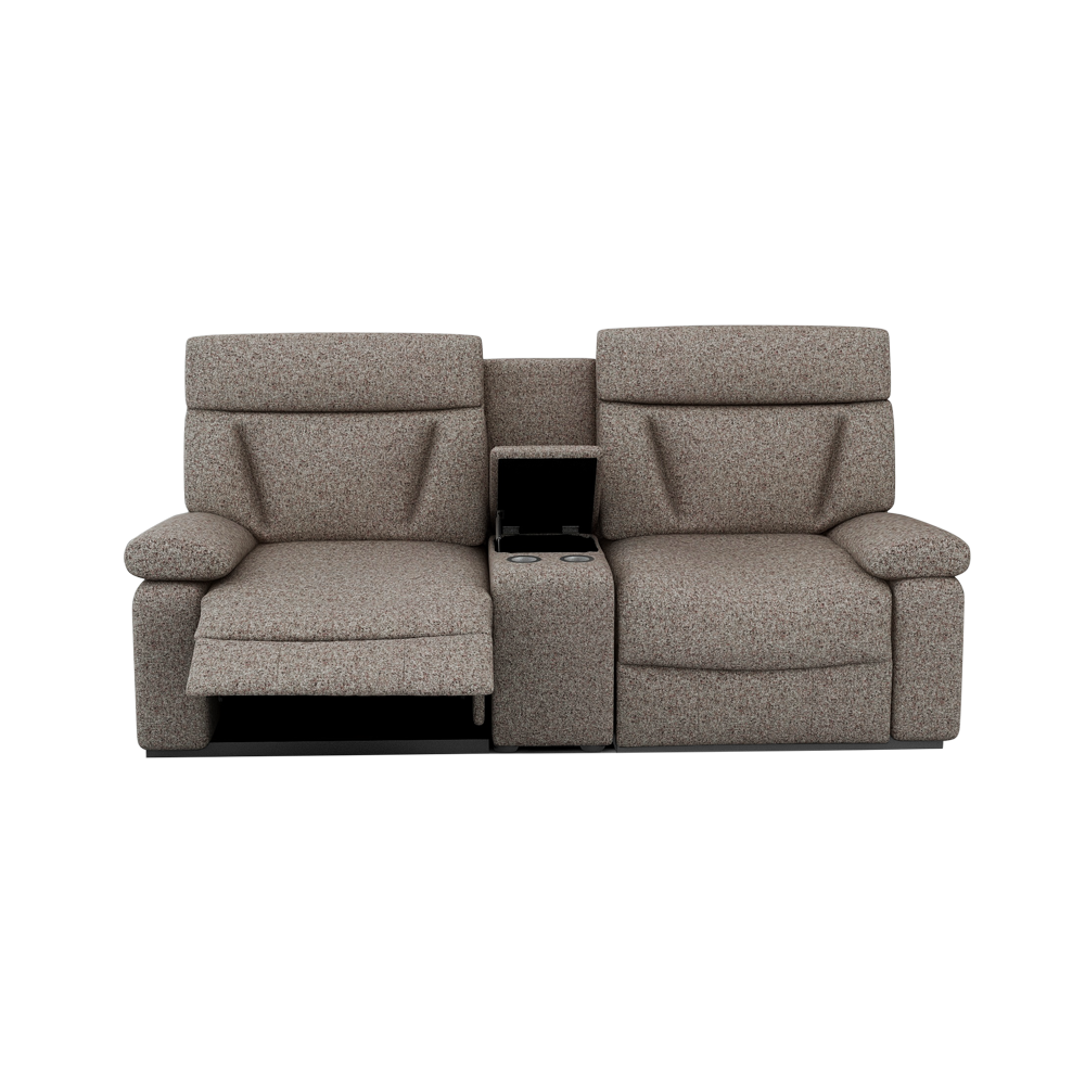 ELDRO – Recliner Sofa with Storage & Cup Holders (2 Seater)