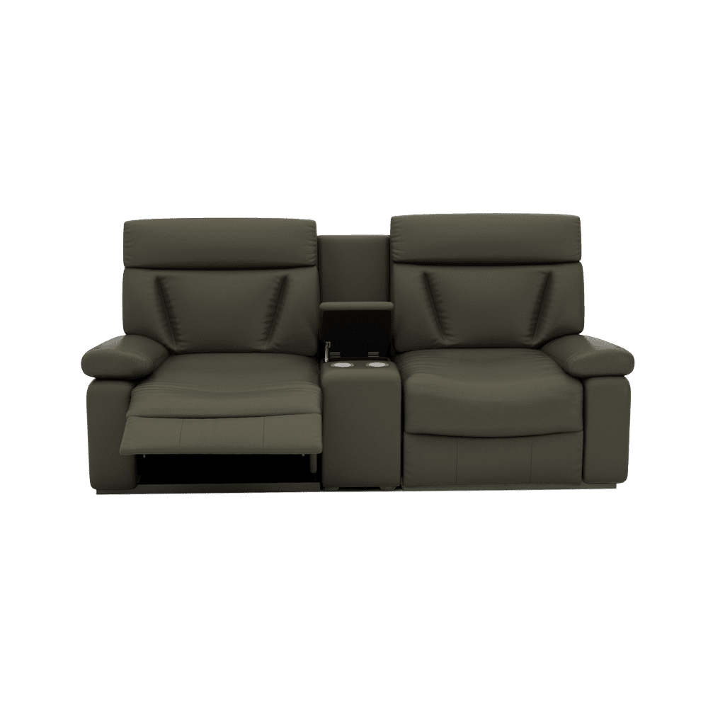 ELDRO – Recliner Sofa with Storage & Cup Holders (2 Seater)