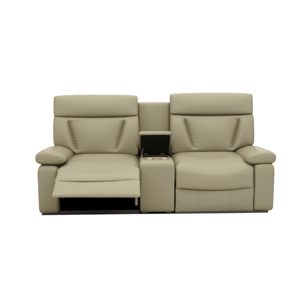 ELDRO – Recliner Sofa with Storage & Cup Holders (2 Seater)