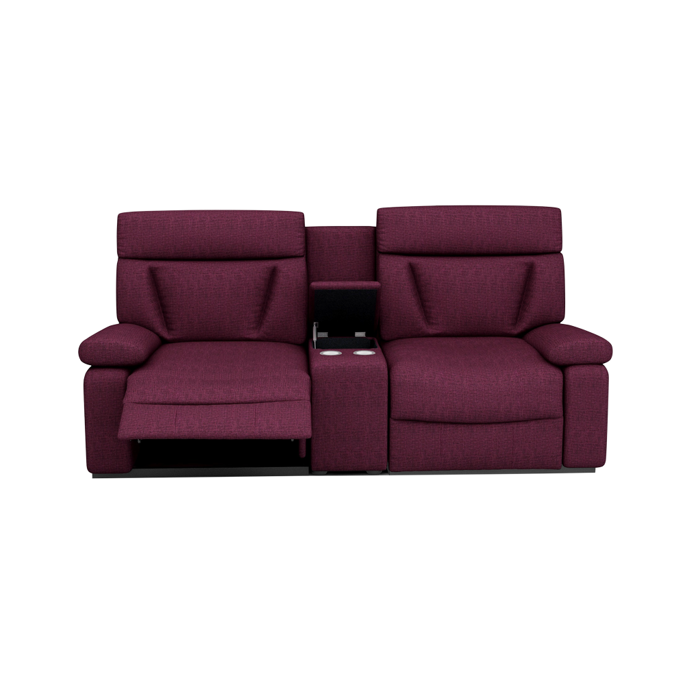ELDRO – Recliner Sofa with Storage & Cup Holders (2 Seater)